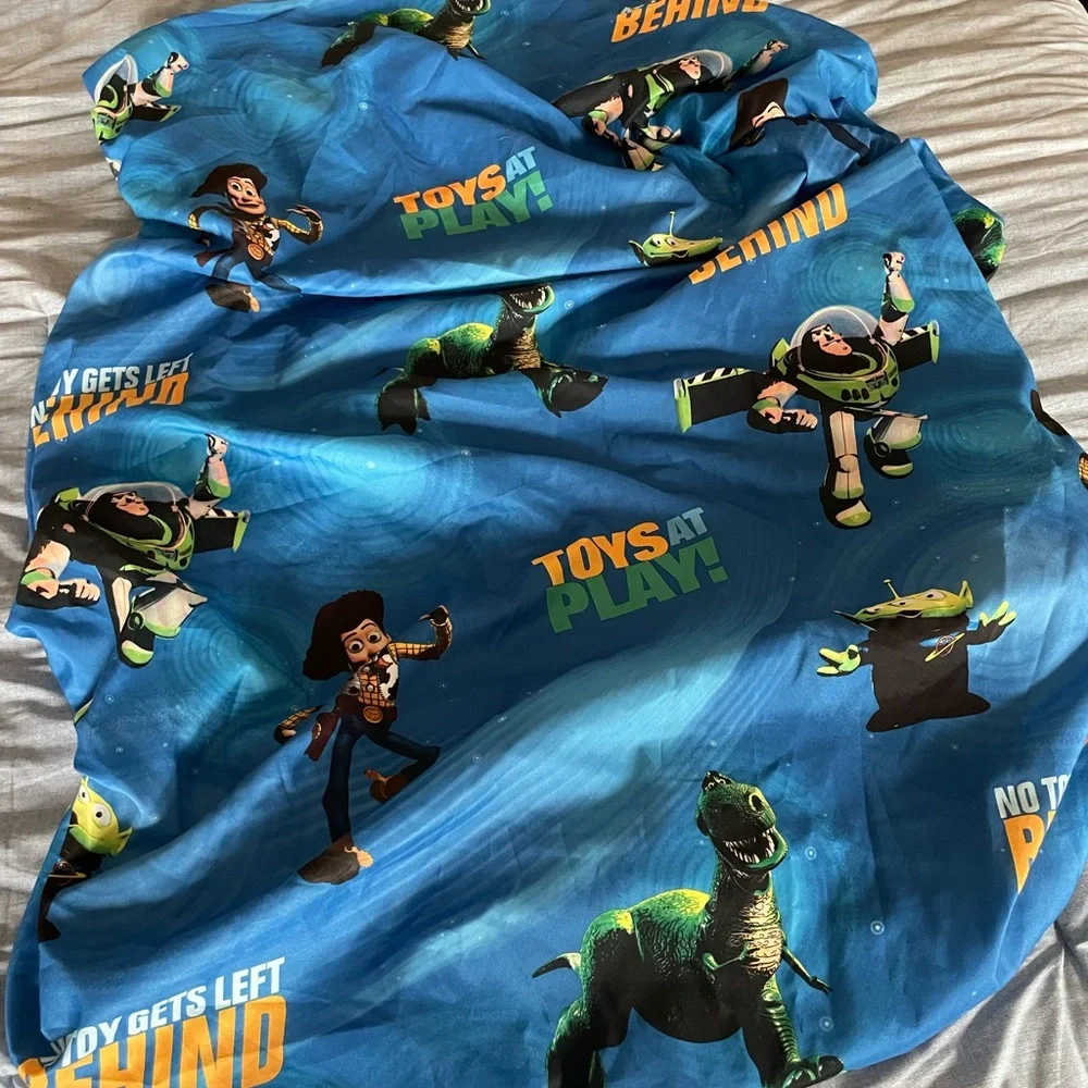 Vintage 2010 Disney Toy Story Twin Bedding Set - Comforter, Fitted & Flat Sheet